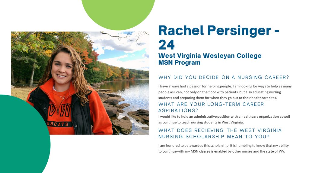 SCHOLARSHIP SHOWCASE West Virginia Office of Nursing Education and